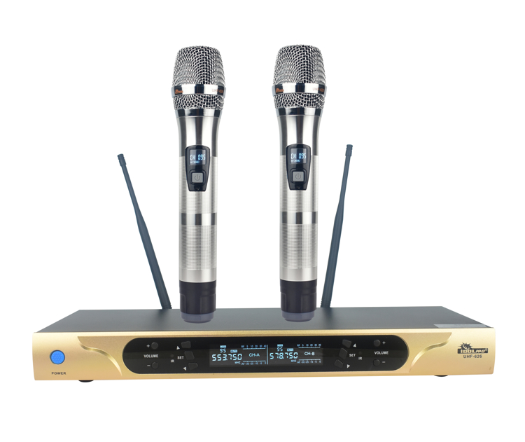 Picture of IDOLpro UHF-626 Dual Channel Wireless Microphones With New Digital Technology NEW 2020