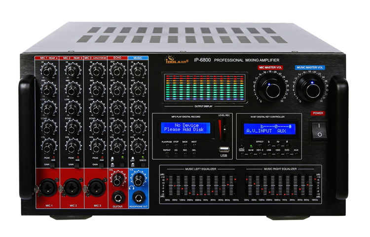 Picture of IDOLmain IP-6800 7000W Professional Digital Echo Console Karaoke Mixing Amplifier With 10 Band Equalizer
