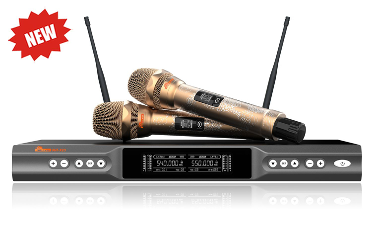 Picture of IDOLmain UHF-X2D Golden Dragons Engraved with Dependable Performance and Professional Graded Wireless Microphones NEW 2022