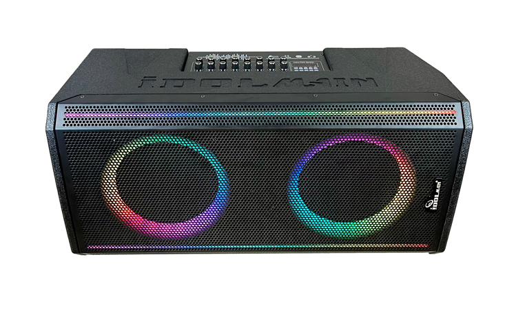 Picture of IDOlmain IPS-DJ10 Powerful Bluetooth Rechargeable Party Speaker With Optical Input, USB/SD Port, Dual Wireless Microphone